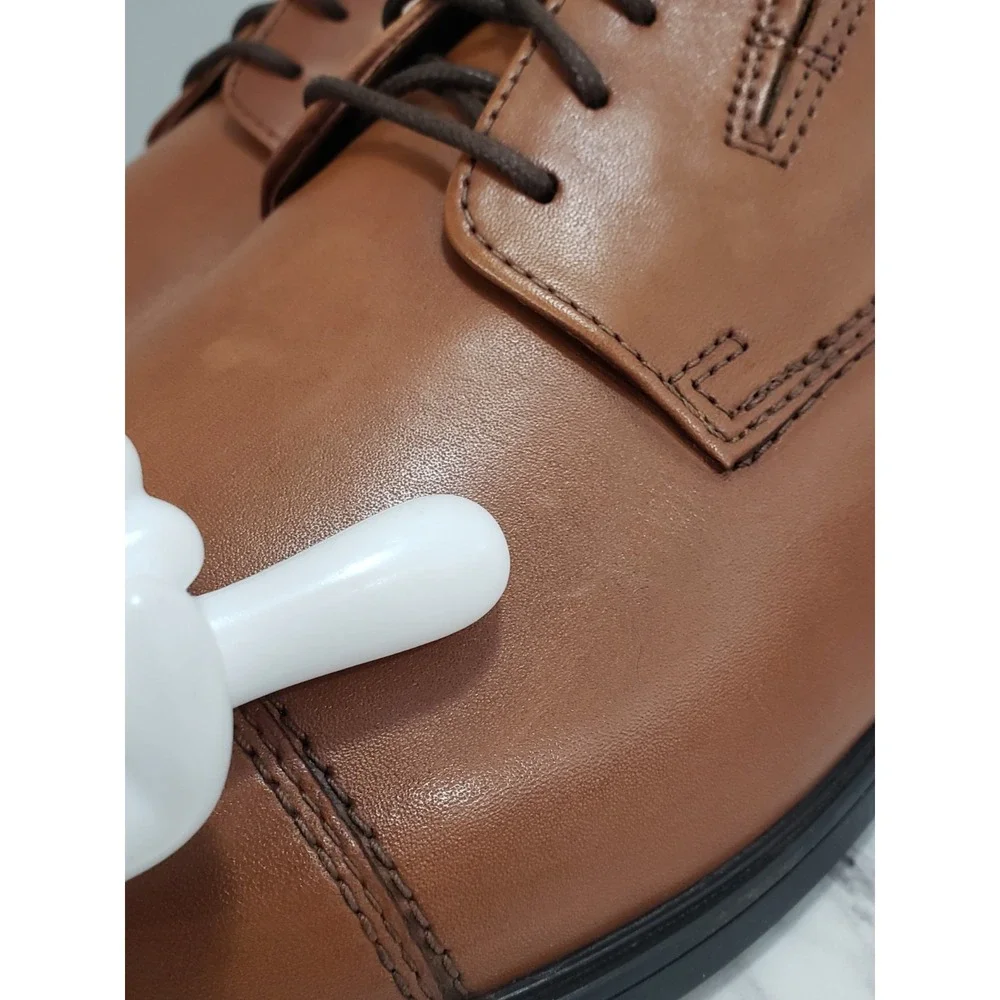 NEW NO BOX Mens sz 14 Clarks Tilden Dark Tan Leather Cap Toe Dress Shoes Oxfords